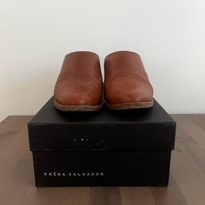 FREDA SALVADOR | Brown leather Mules